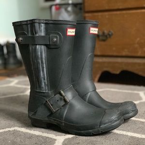 Hunter Original Rain Boot Moto Rubber